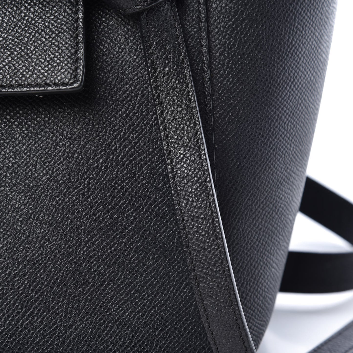 Grained Calfskin Mini Belt Bag Black