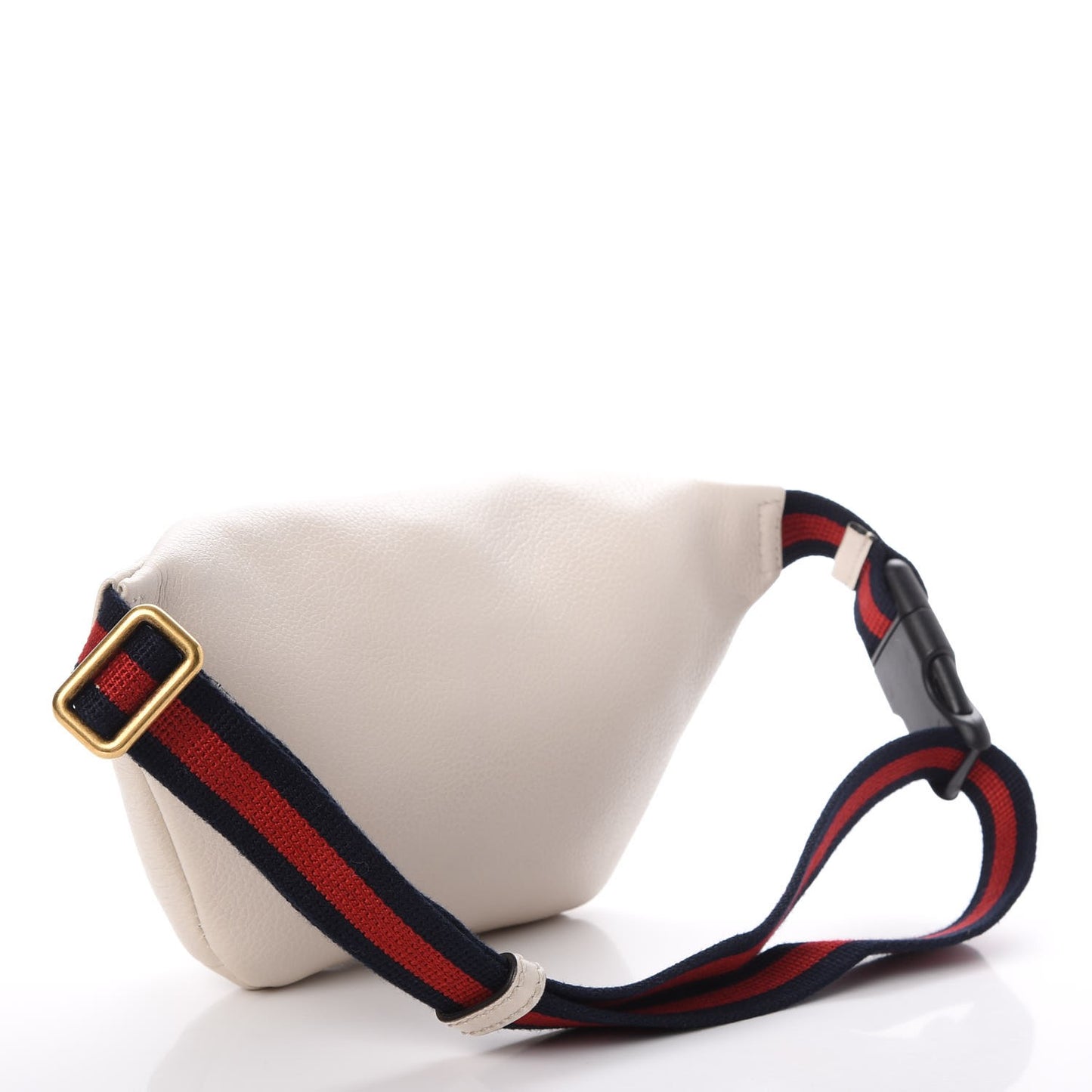 Grained Calfskin Small Logo Belt Bag White