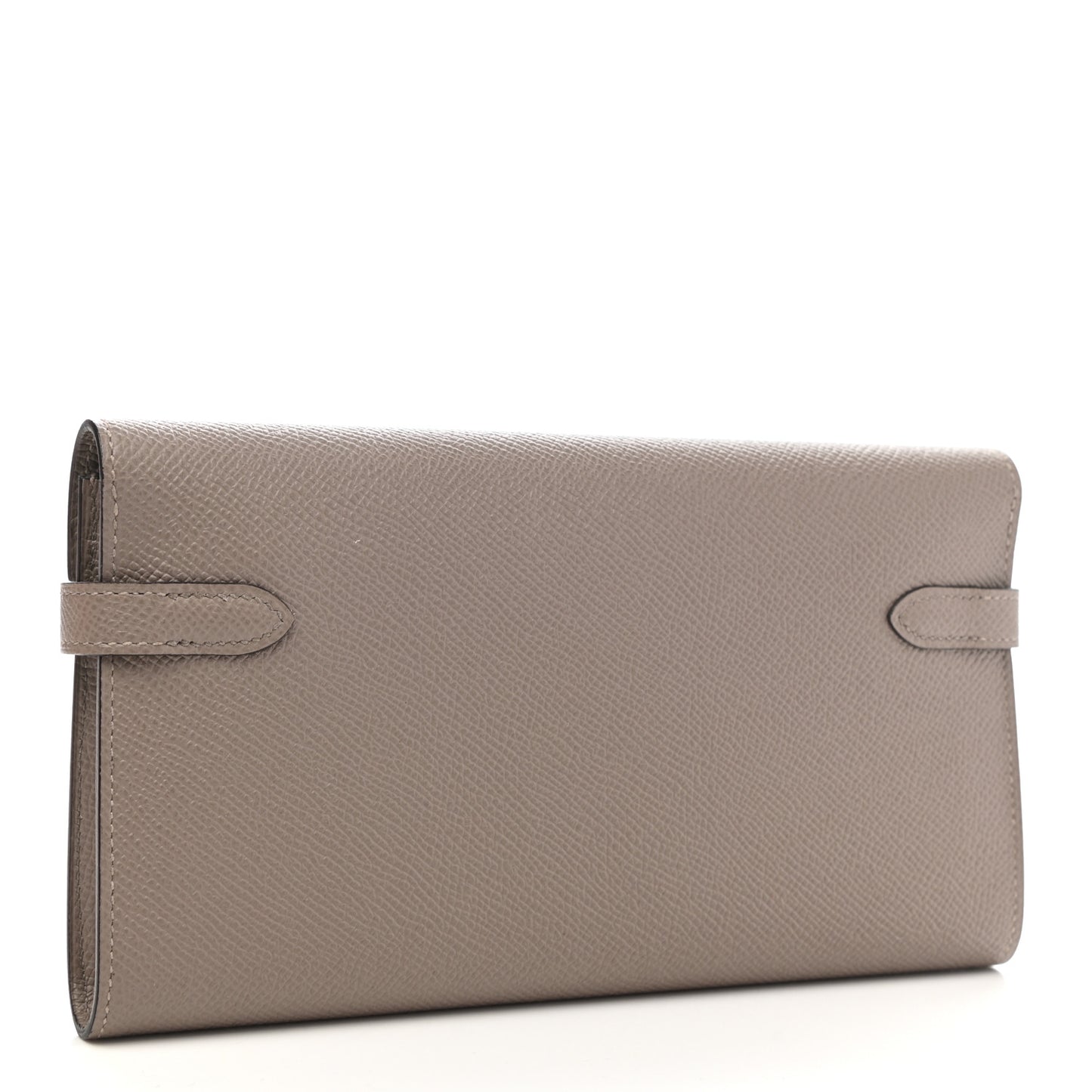 Epsom Kelly Longue Wallet Gris Asphalte
