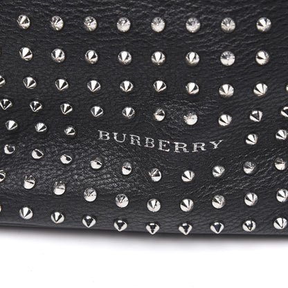 Burberry Calfskin Studded Medium Susanna Hobo Black 10 of 10