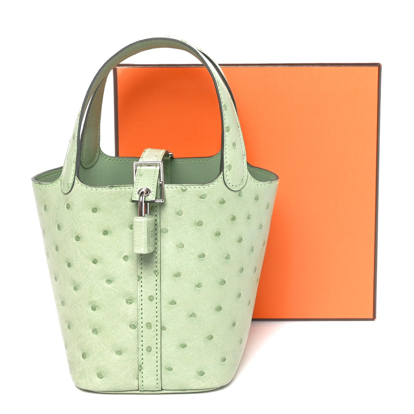 Ostrich Micro Picotin Lock Vert Criquet