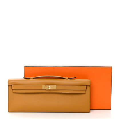 Hermes Swift Kelly Cut Clutch Pochette Sesame 8 of 8