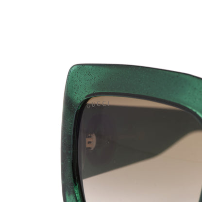 Gucci Glitter Acetate Square Frame Sunglasses GG0053S Green 8 of 9