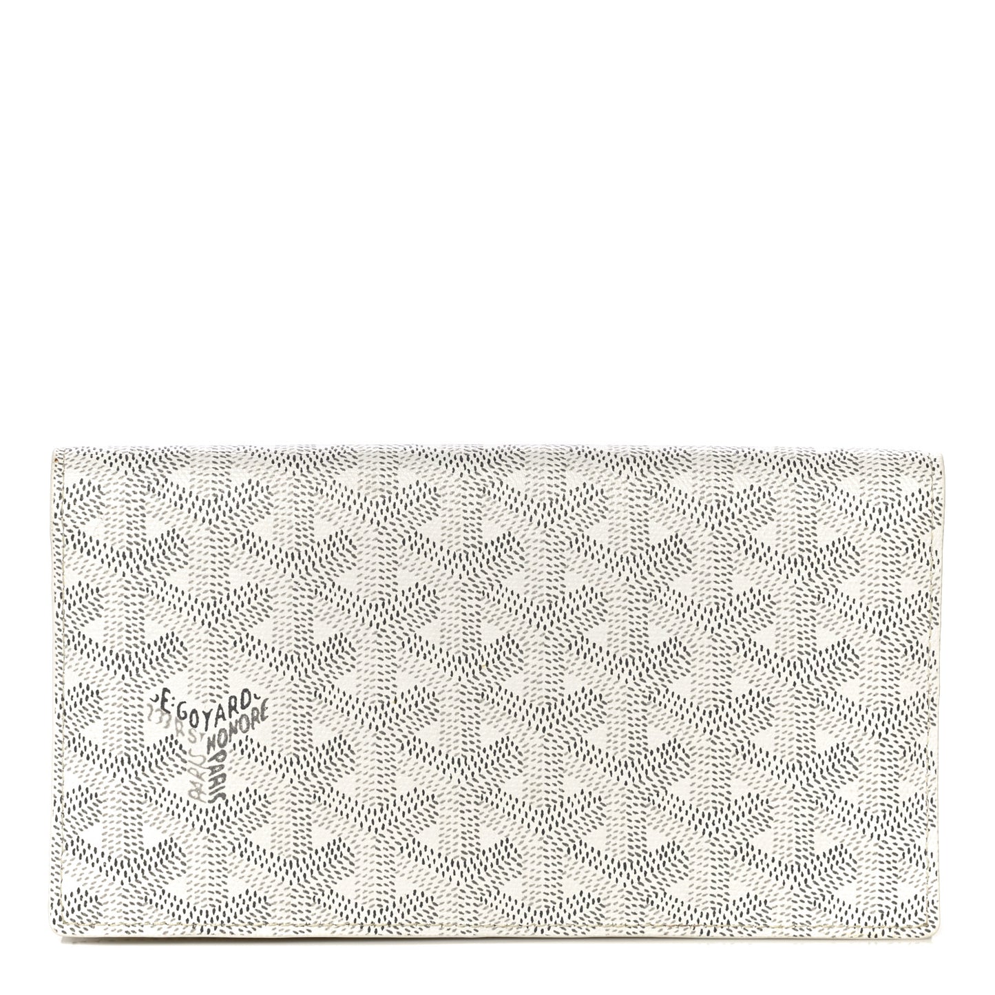 Goyardine Richelieu Wallet White