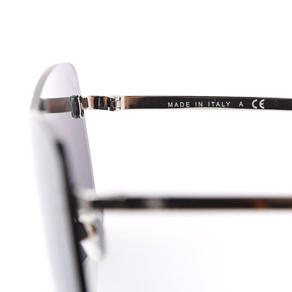 Chanel Shield Runway Sunglasses 4215 Silver Blue Mirror 5 of 7