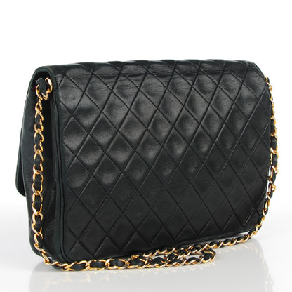 Chanel Lambskin Quilted Medium Single Flap Black 6 of 12