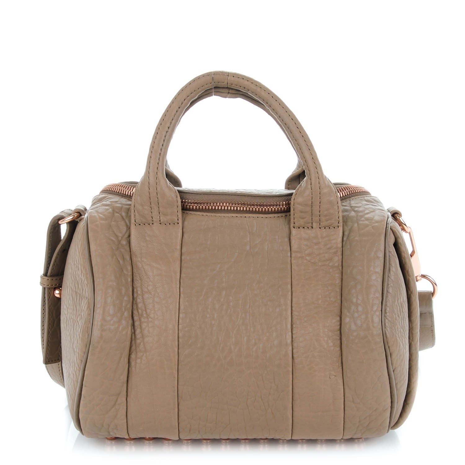 Alexander Wang Pebbled Lambskin Rockie Latte Rose Gold Hardware 1 of 16