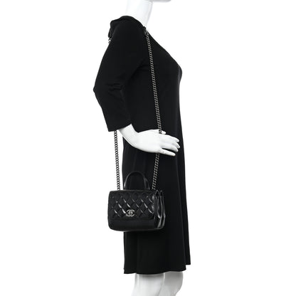 Chanel Aged Calfskin Quilted Double Sided Flap Black 2 of 11