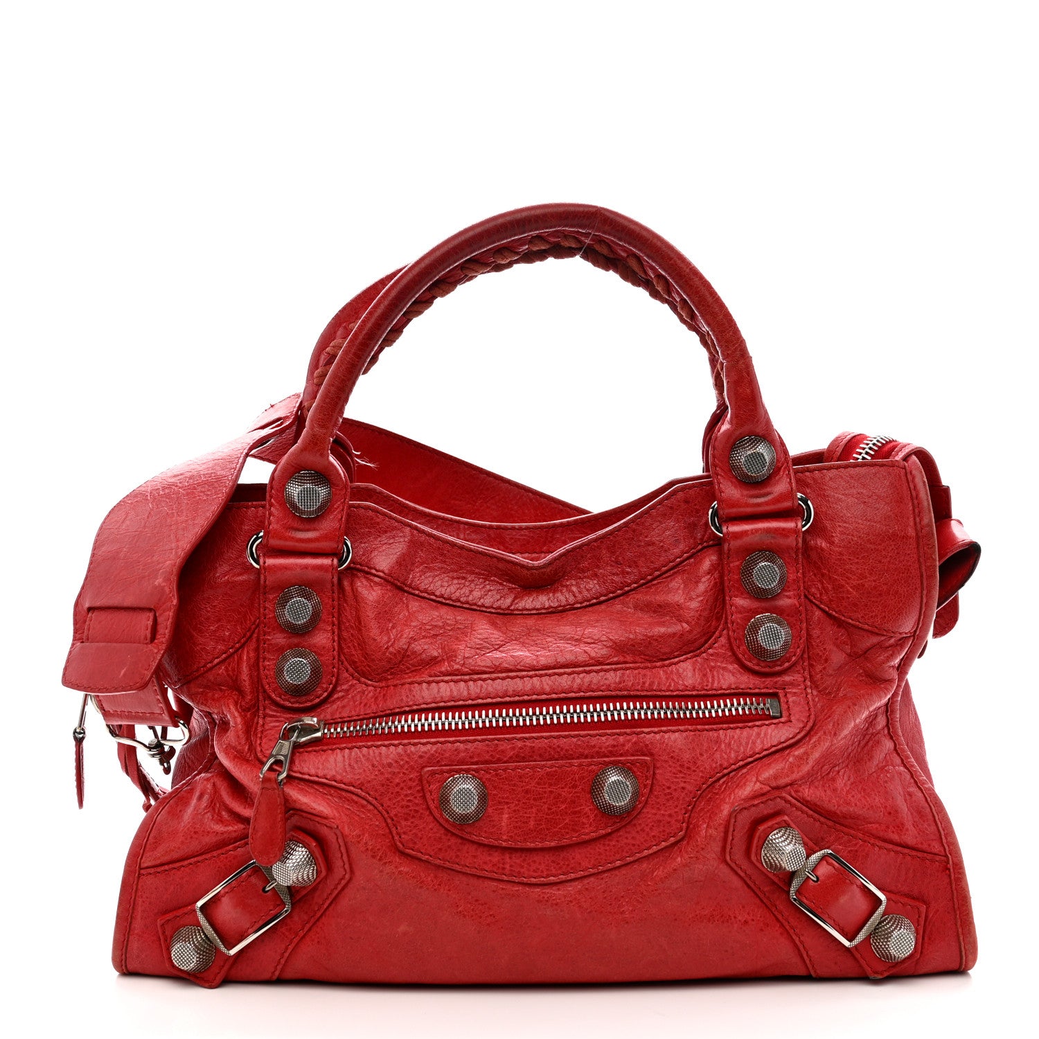 Balenciaga Agneau Giant 21 Silver Hardware City Rouge Coquelicot 1 of 17