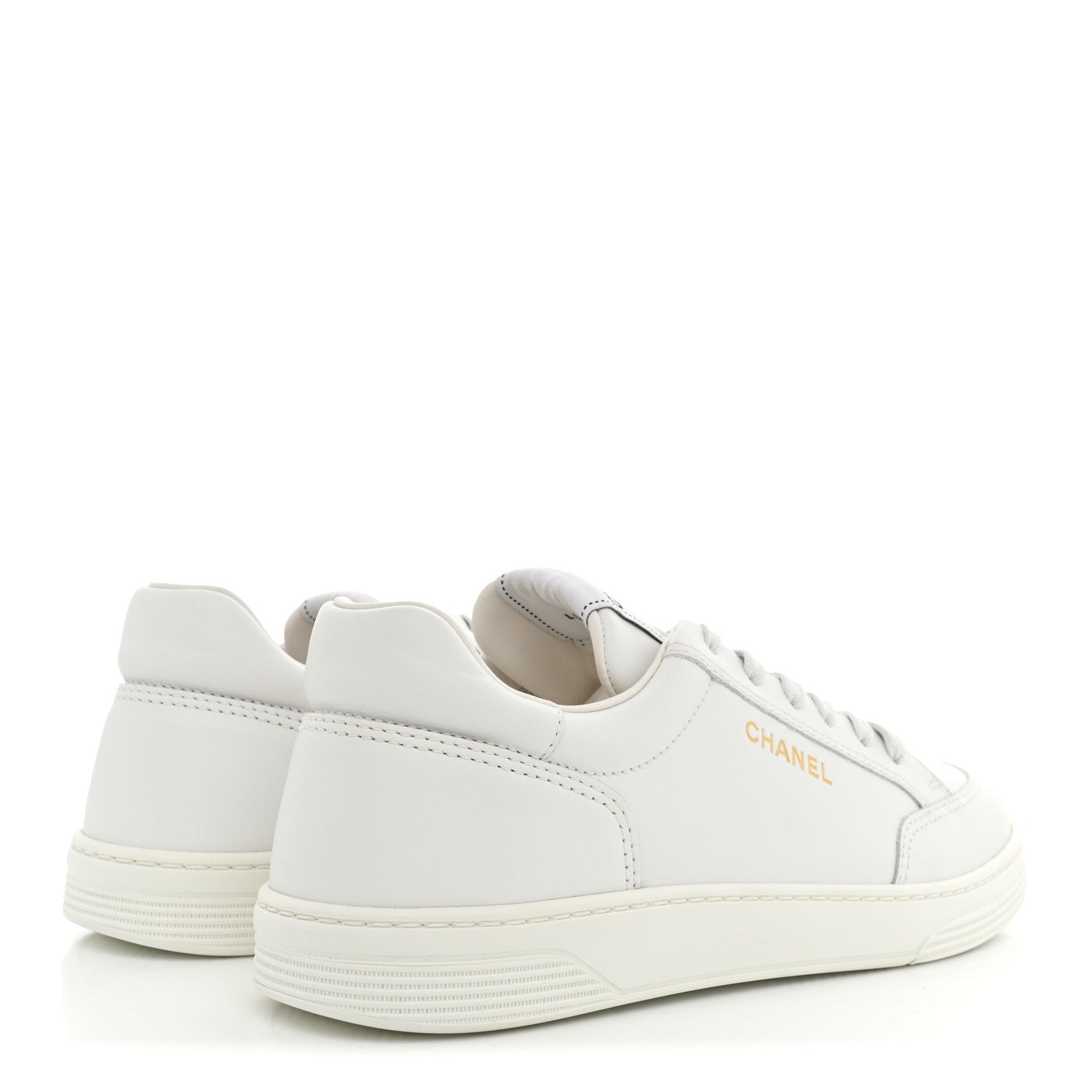 Chanel Calfskin Mens CC Sneakers 43 White 5 of 9