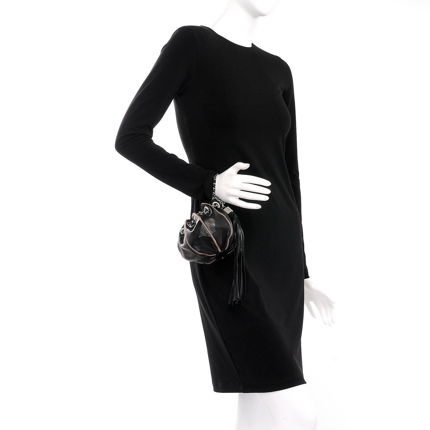 Lambskin Satin Reversible Mini Sac Cordon Black
