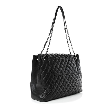 Chanel Caviar Quilted Flap Tote Black 2 of 4