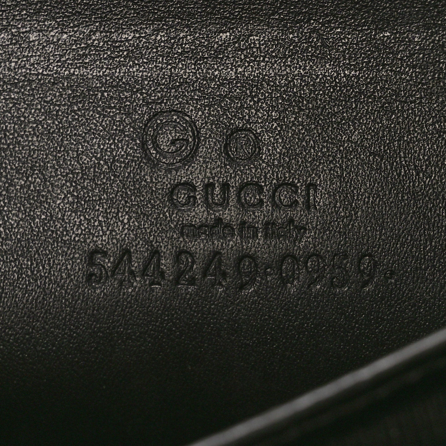 Microguccissima Zip Around Card Case Black