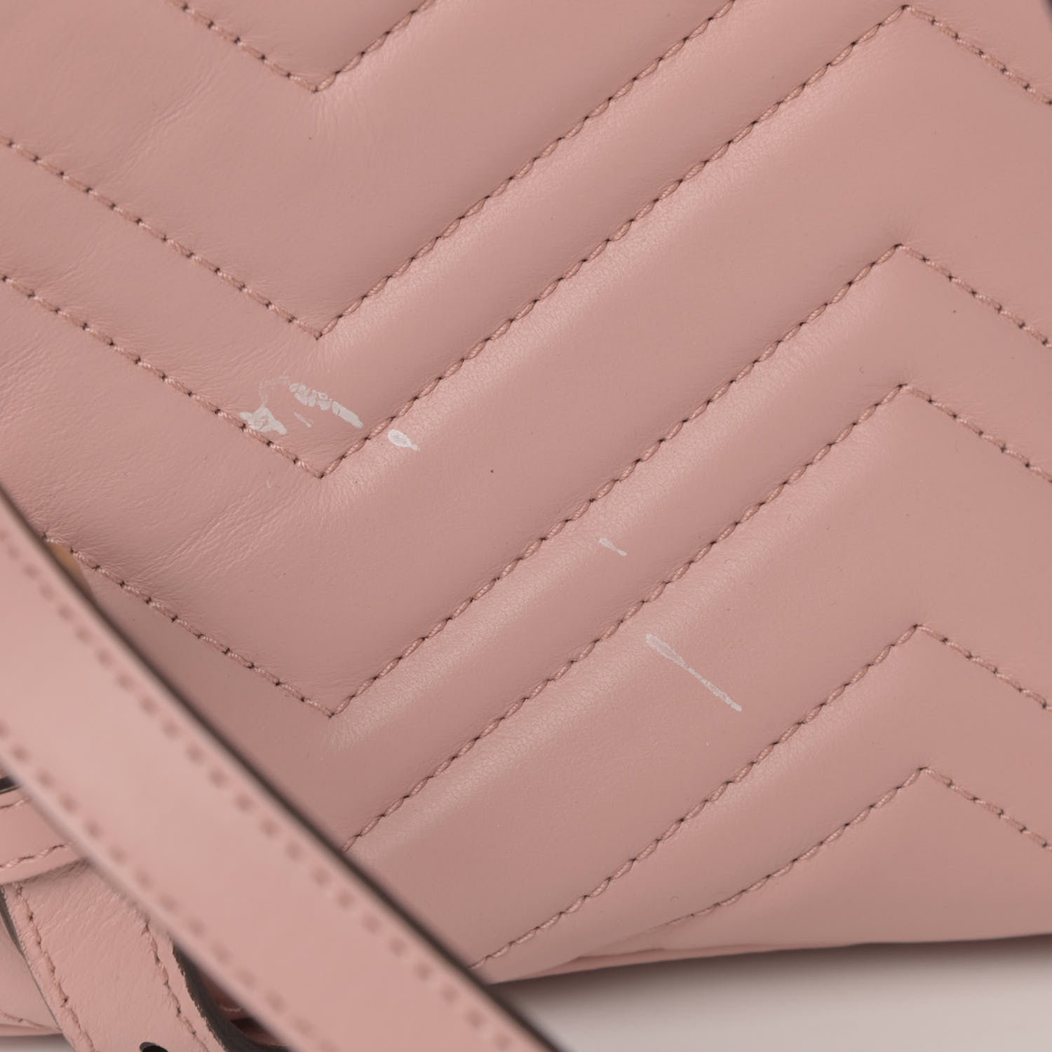 Gucci Calfskin Matelasse GG Marmont Dome Backpack Perfect Pink 13 of 14