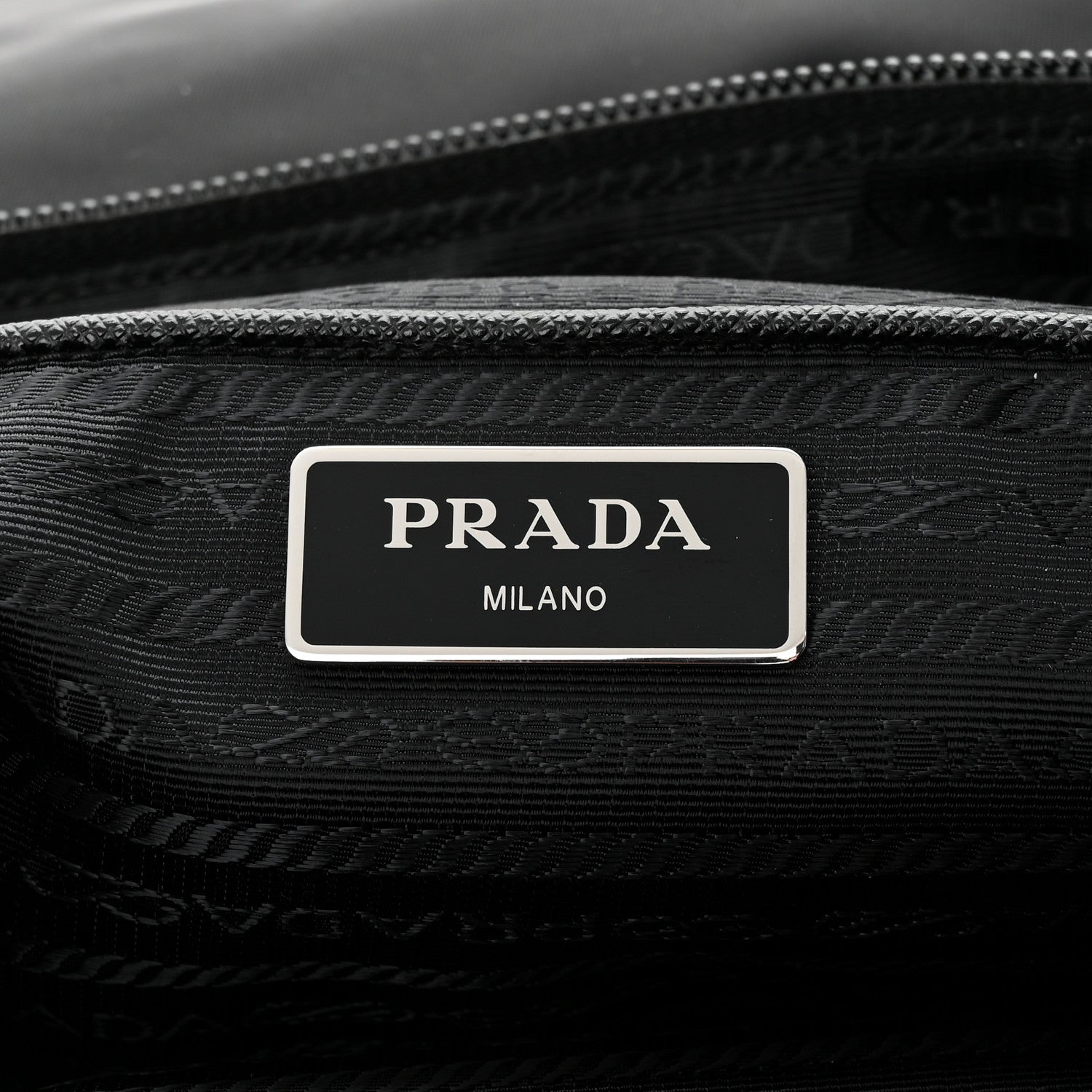 Prada Nylon Vela Double Snap Buckle Messenger Bag Black 6 of 12