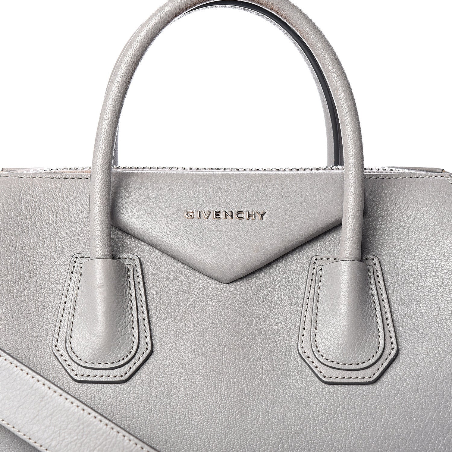Givenchy Sugar Goatskin Medium Antigona Pearl Grey 10 of 11
