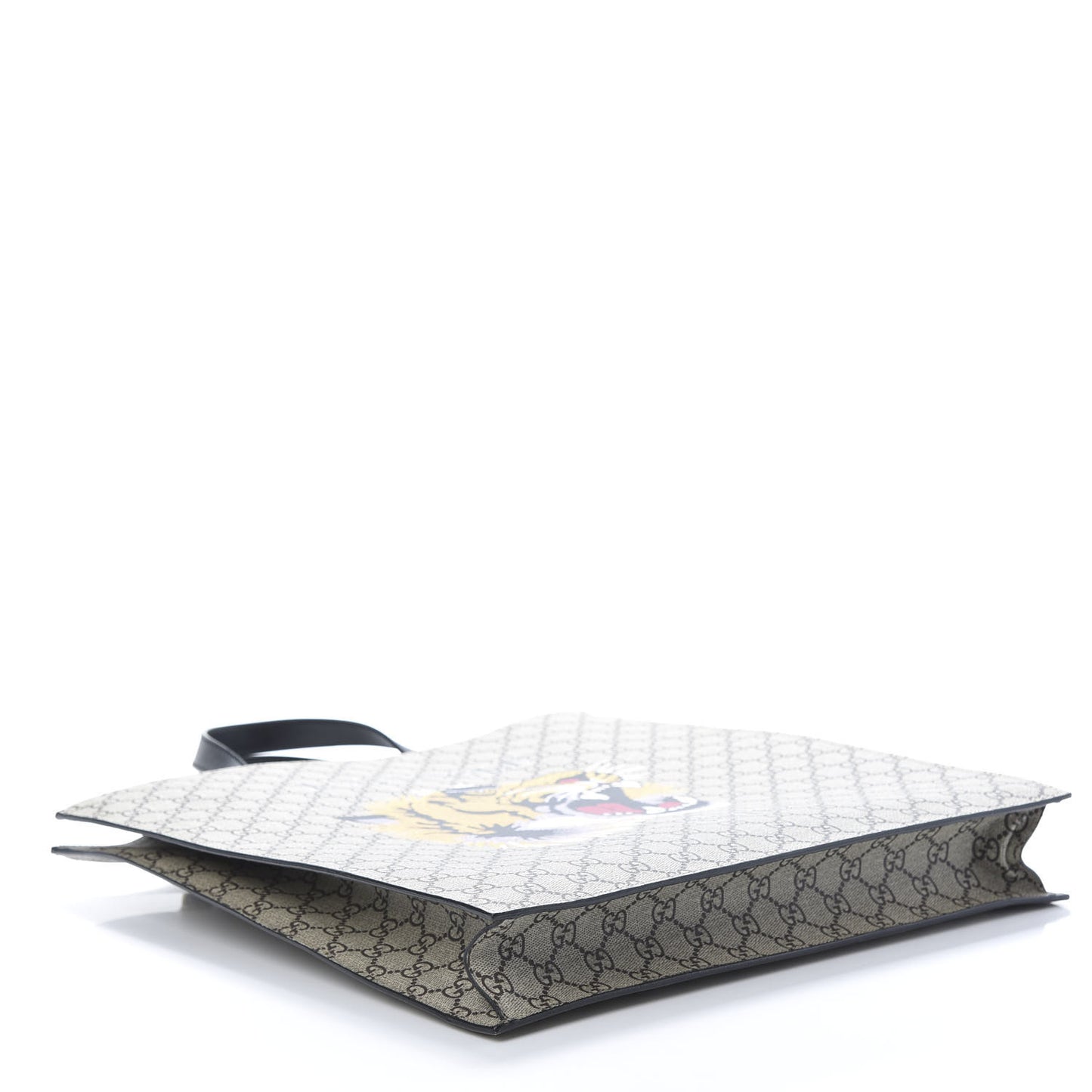 GG Supreme Monogram L'Aveugle Par Amour Print Vertical Tote Black