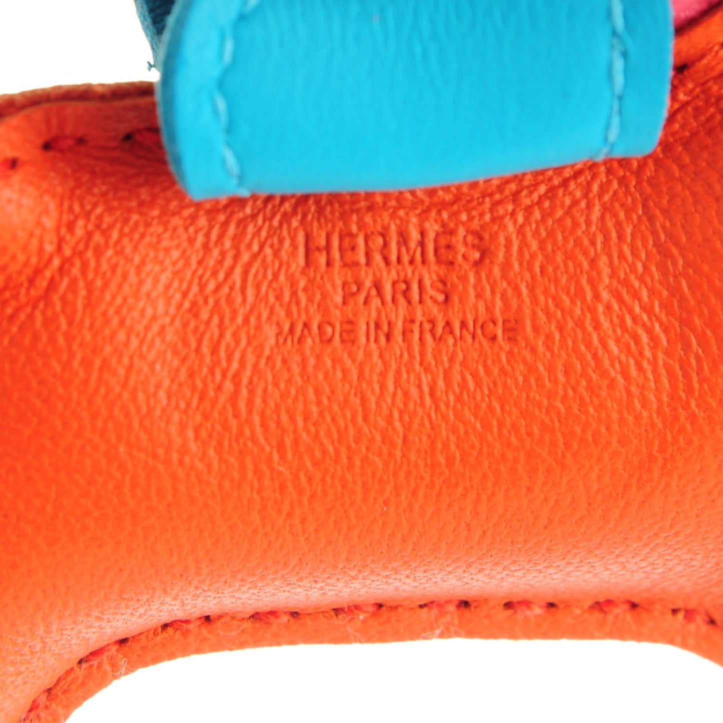 Milo Lambskin Grigri Rodeo Horse Bag Charm PM Orange Poppy Rose Azalee Bleu Azteque