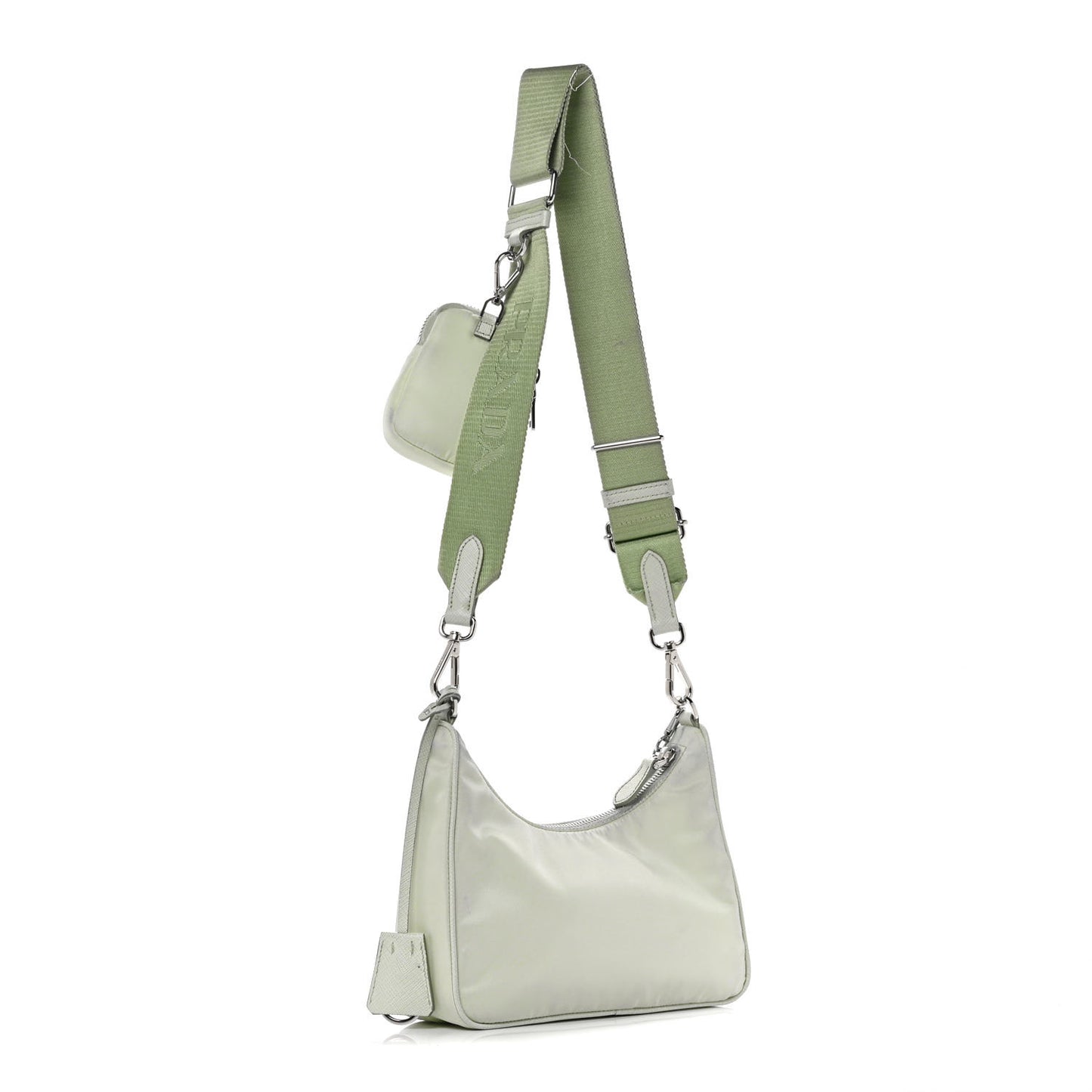 Re-Nylon Saffiano Re-Edition 2005 Shoulder Bag Acqua