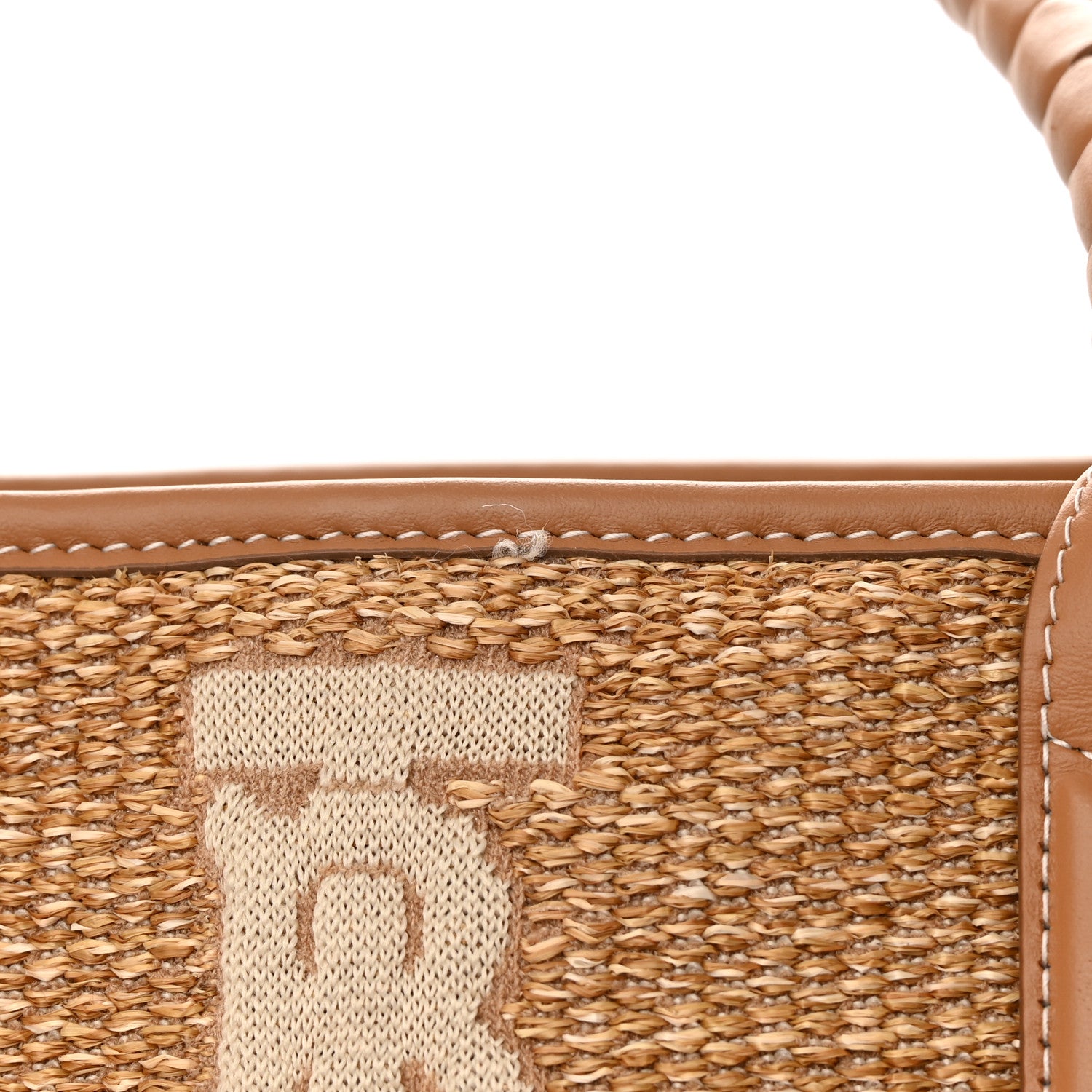 Burberry Raffia Calfskin Large Freya Tote Natural 16 of 16