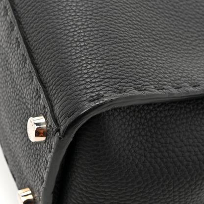 Fendi Cuoio Romano Selleria Bi-Color Medium Peekaboo Iconic Satchel Black Mou 12 of 13