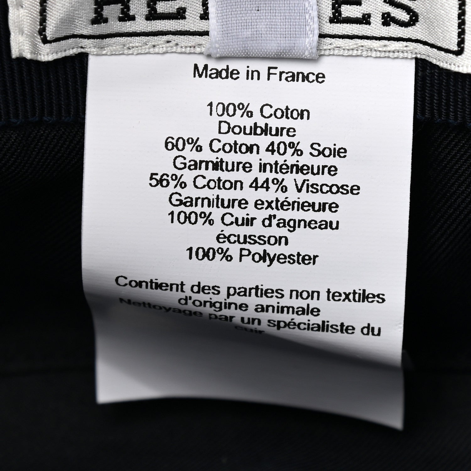 Hermes Denim Cabourg Cap 58 Indigo 9 of 9