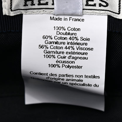 Hermes Denim Cabourg Cap 58 Indigo 9 of 9