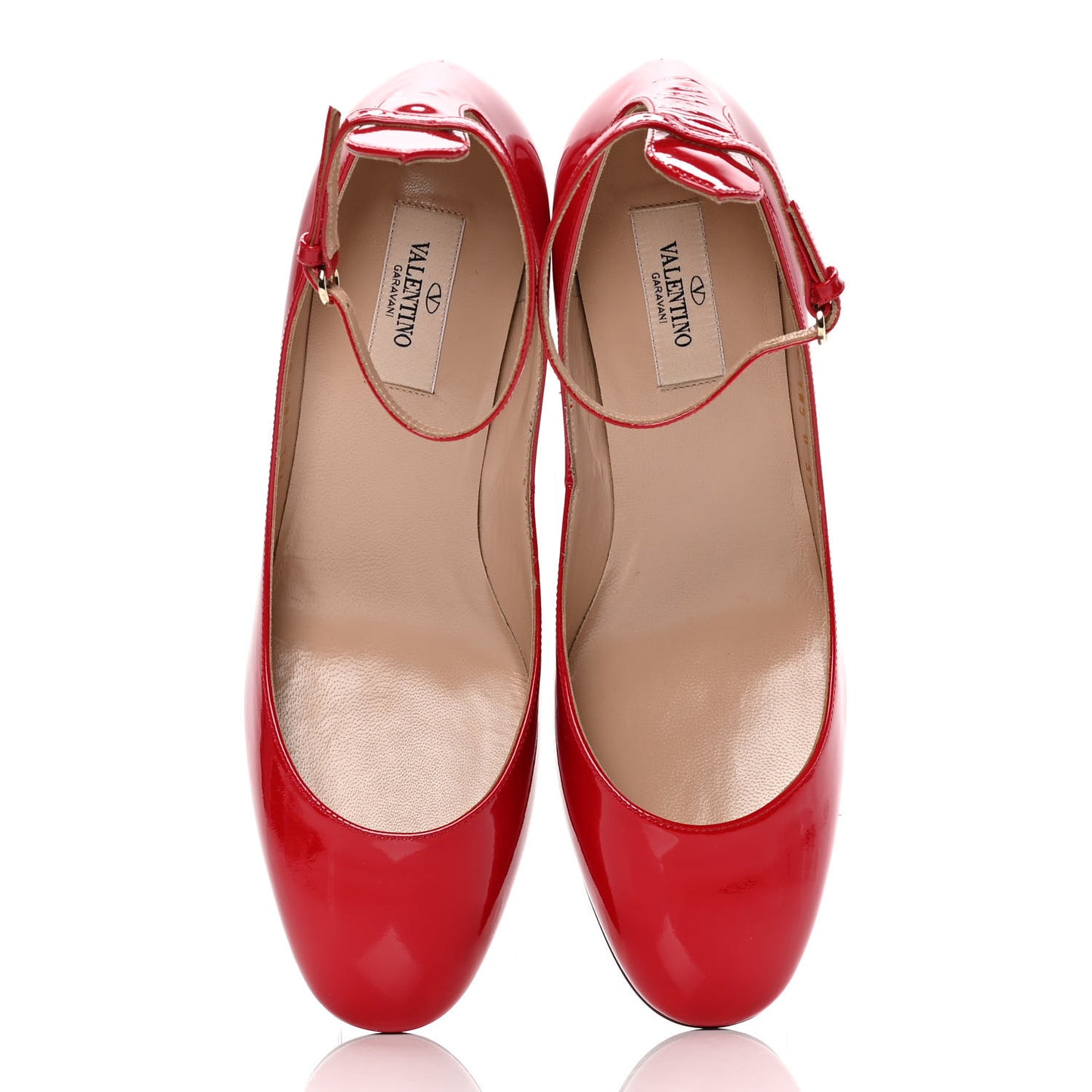 Patent Tan-Go Mary Jane 60mm Pumps 39 Rosso Valentino