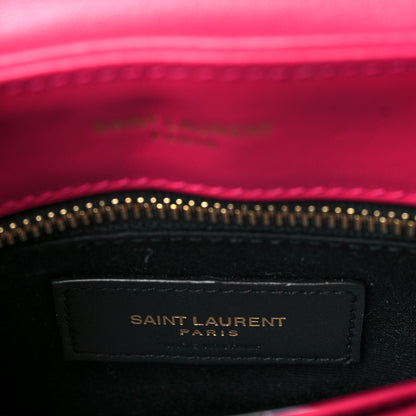 Saint Laurent Calfskin Y Quilted Monogram Toy Loulou Crossbody Bag Freesia 6 of 9