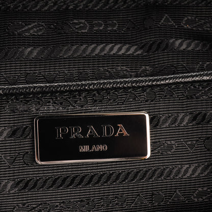 Prada Tessuto Nylon Leopard Print Backpack Black Miele 6 of 8