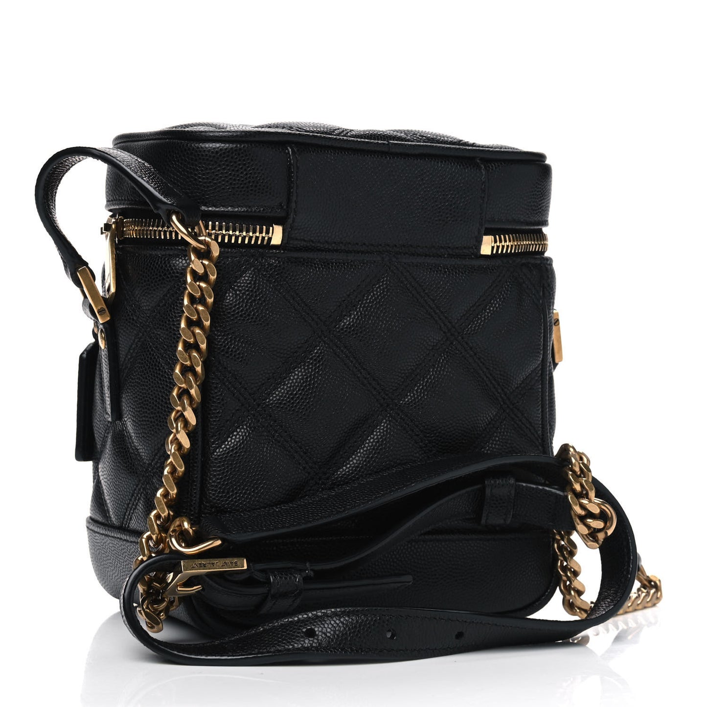 Grain de Poudre Quilted 80's Vanity Bag Black