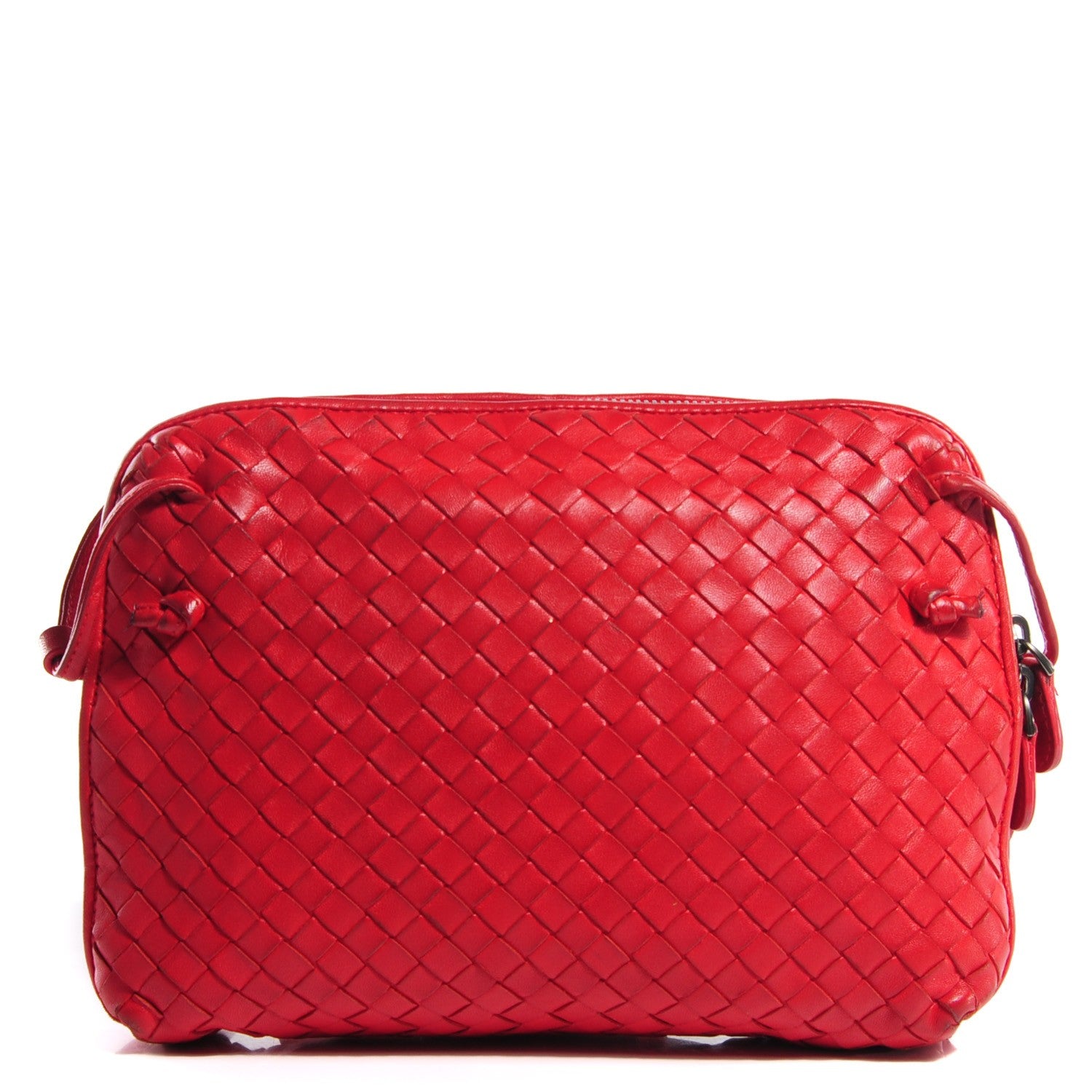 Bottega Veneta Nappa Intrecciato Pillow Crossbody Messenger Corniola 1 of 8