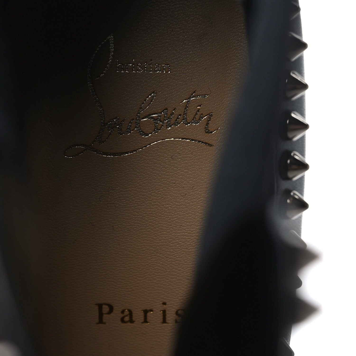 Christian Louboutin Nappa Out Line Spike Lug 100 Boots 41 Black 8 of 8