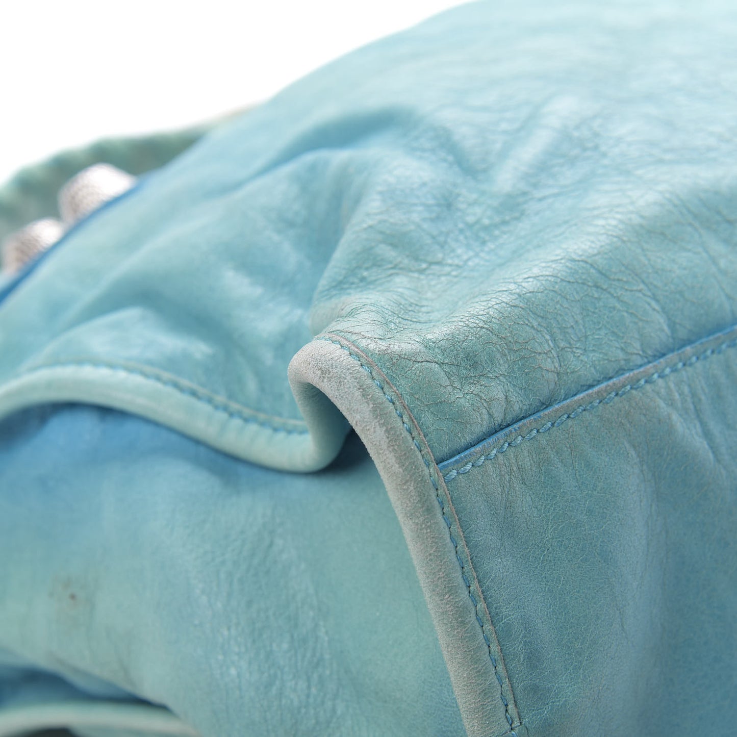 Agneau Giant 21 Silver Hardware City Turquoise