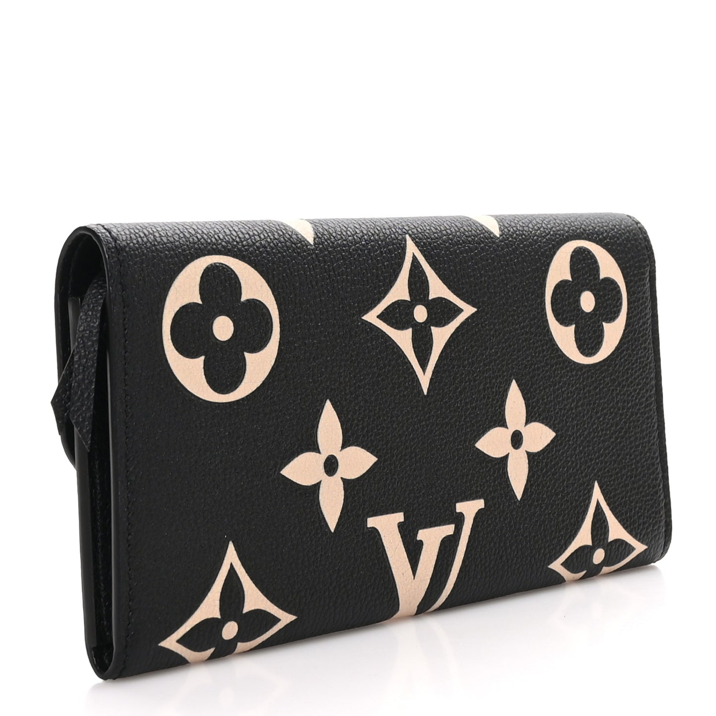 Empreinte Monogram Giant Emilie Wallet Black Beige