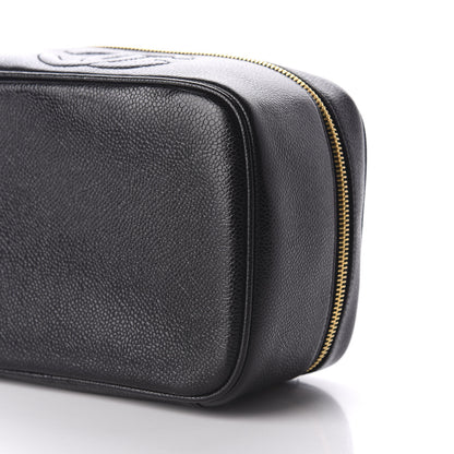 Chanel Caviar Vanity Cosmetic Case Black 7 of 9
