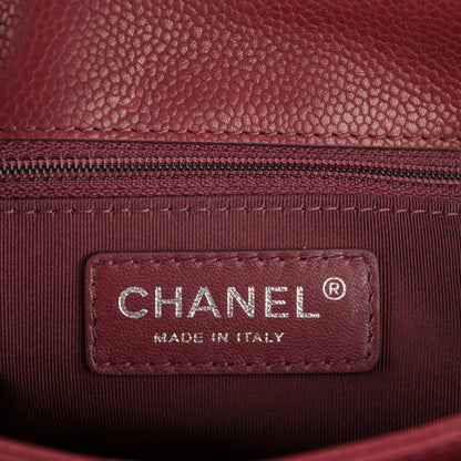Chanel Caviar Quilted Medium Rock In Rome Single Flap Burgundy 6 of 6