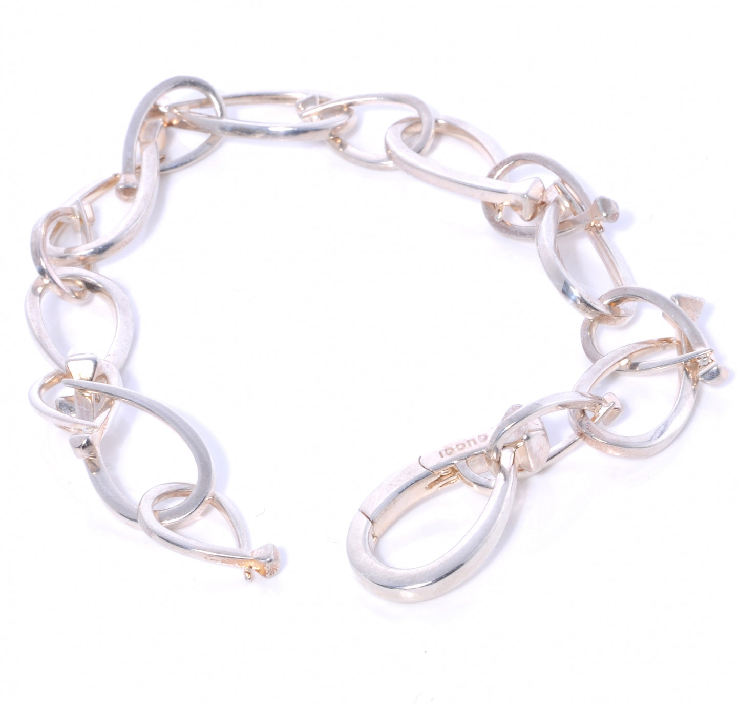 Sterling Silver Horsebit Nail Bracelet