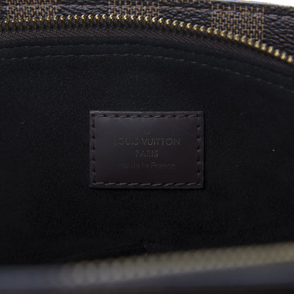 Louis Vuitton Cuir Taurillon Damier Ebene Normandy Black 9 of 10