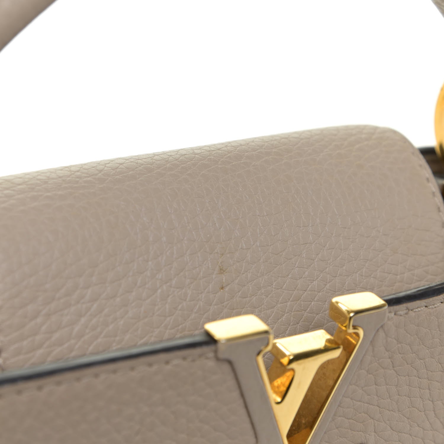 Louis Vuitton Taurillon Capucines BB Galet 17 of 21