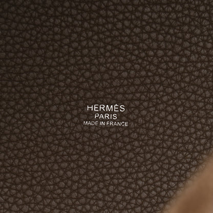 Hermes Taurillon Clemence Picotin Lock 18 PM Etoupe 6 of 11