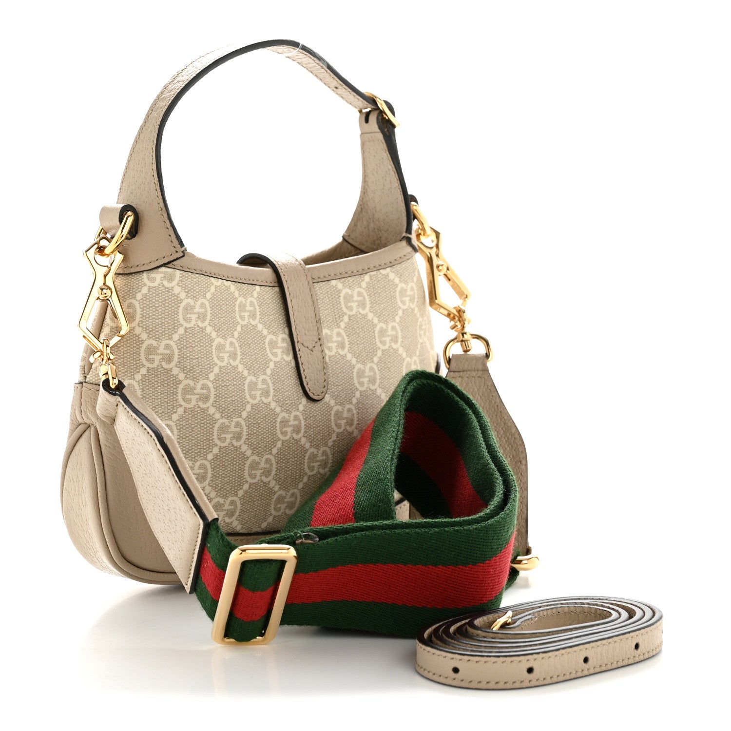 Gucci GG Supreme Monogram Textured Dollar Calfskin Mini Jackie