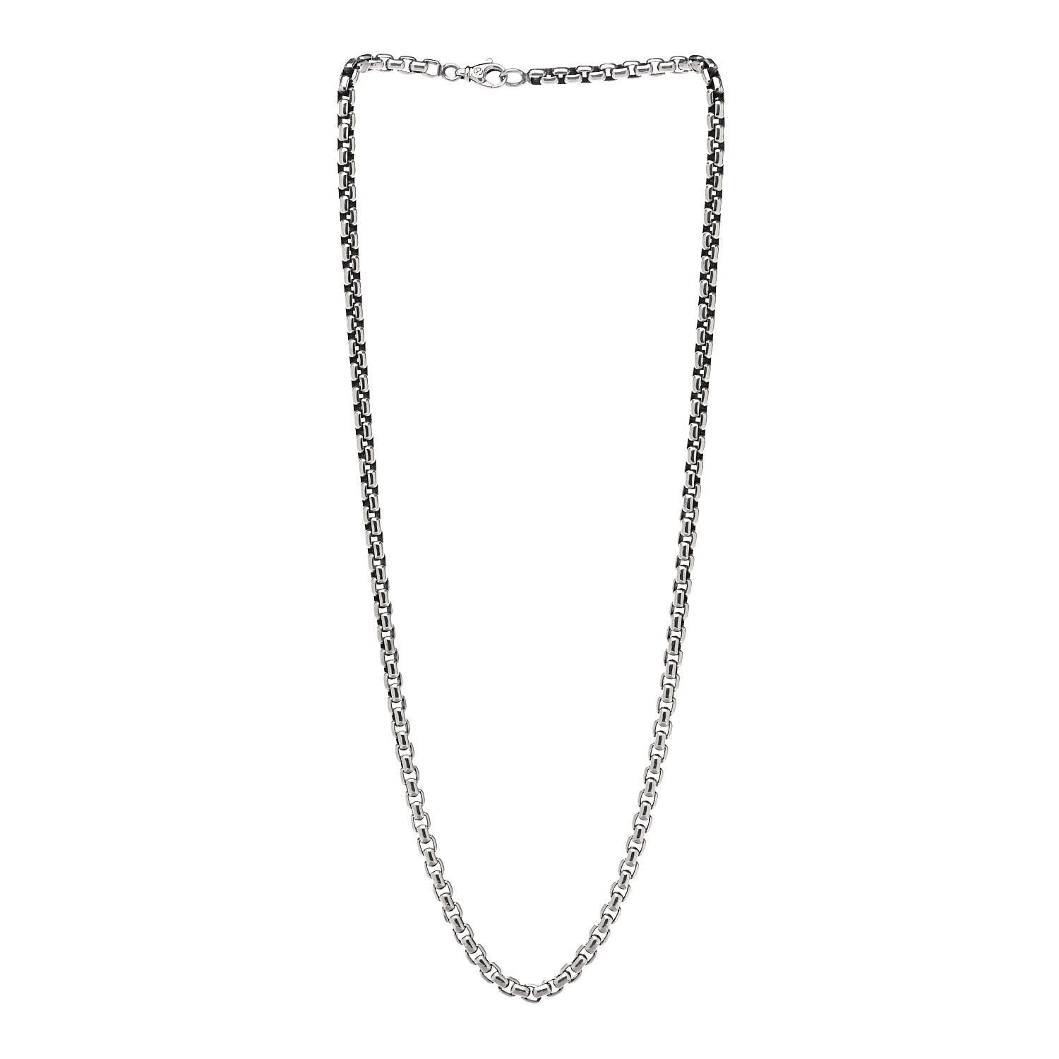 David Yurman Sterling Silver 4.8mm Box Chain Necklace 22" 4 of 6