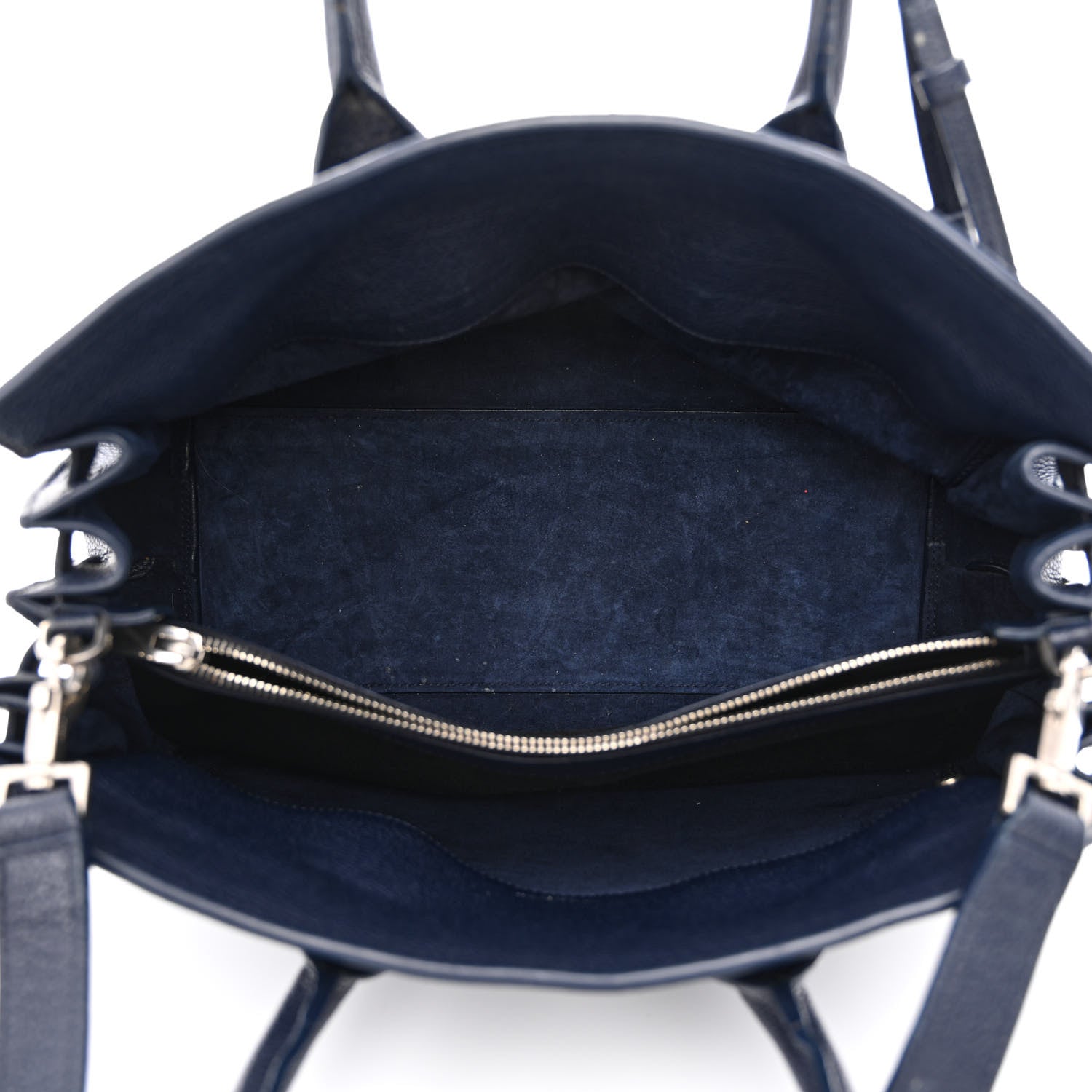 Saint Laurent Grained Calfskin Small Supple Sac De Jour Navy 4 of 16