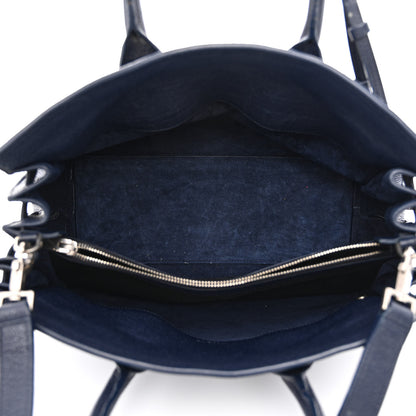 Saint Laurent Grained Calfskin Small Supple Sac De Jour Navy 4 of 16