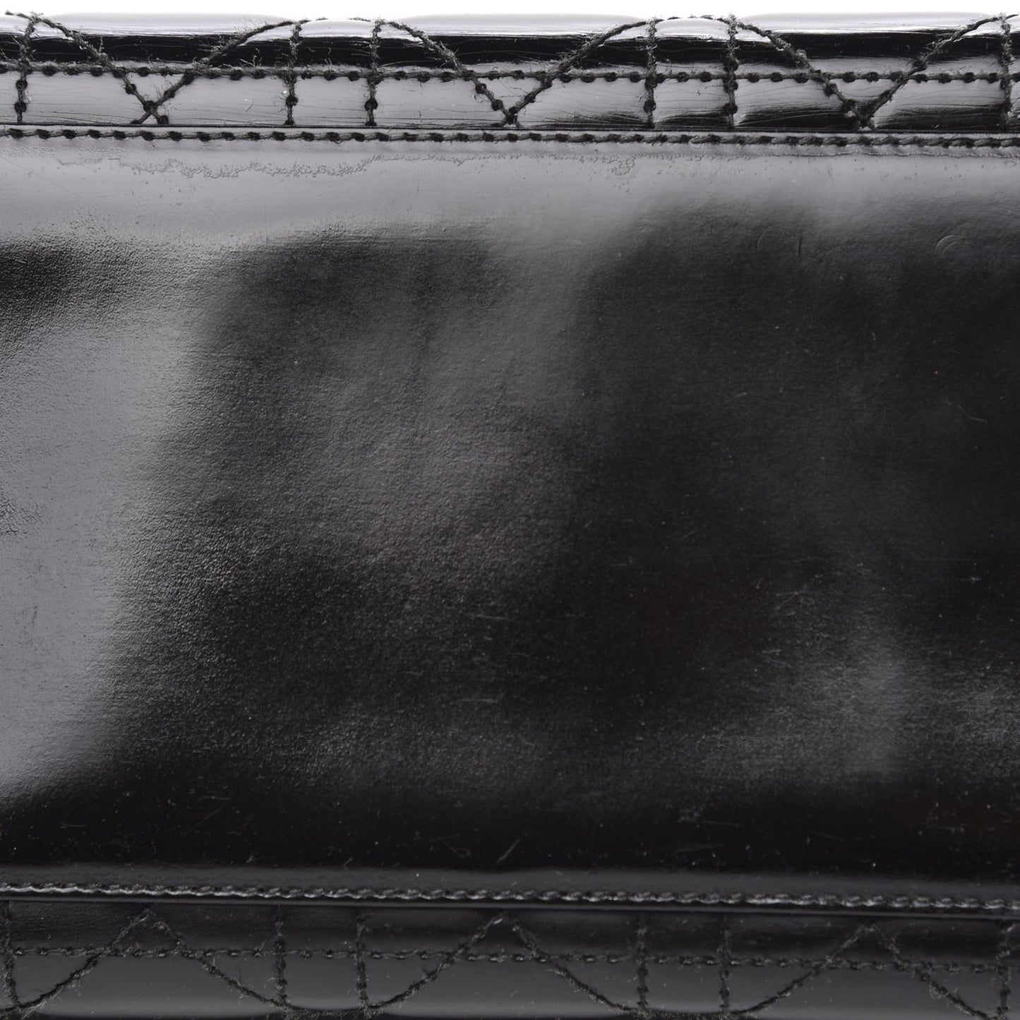Patent Cannage Medium Lady Dior Black