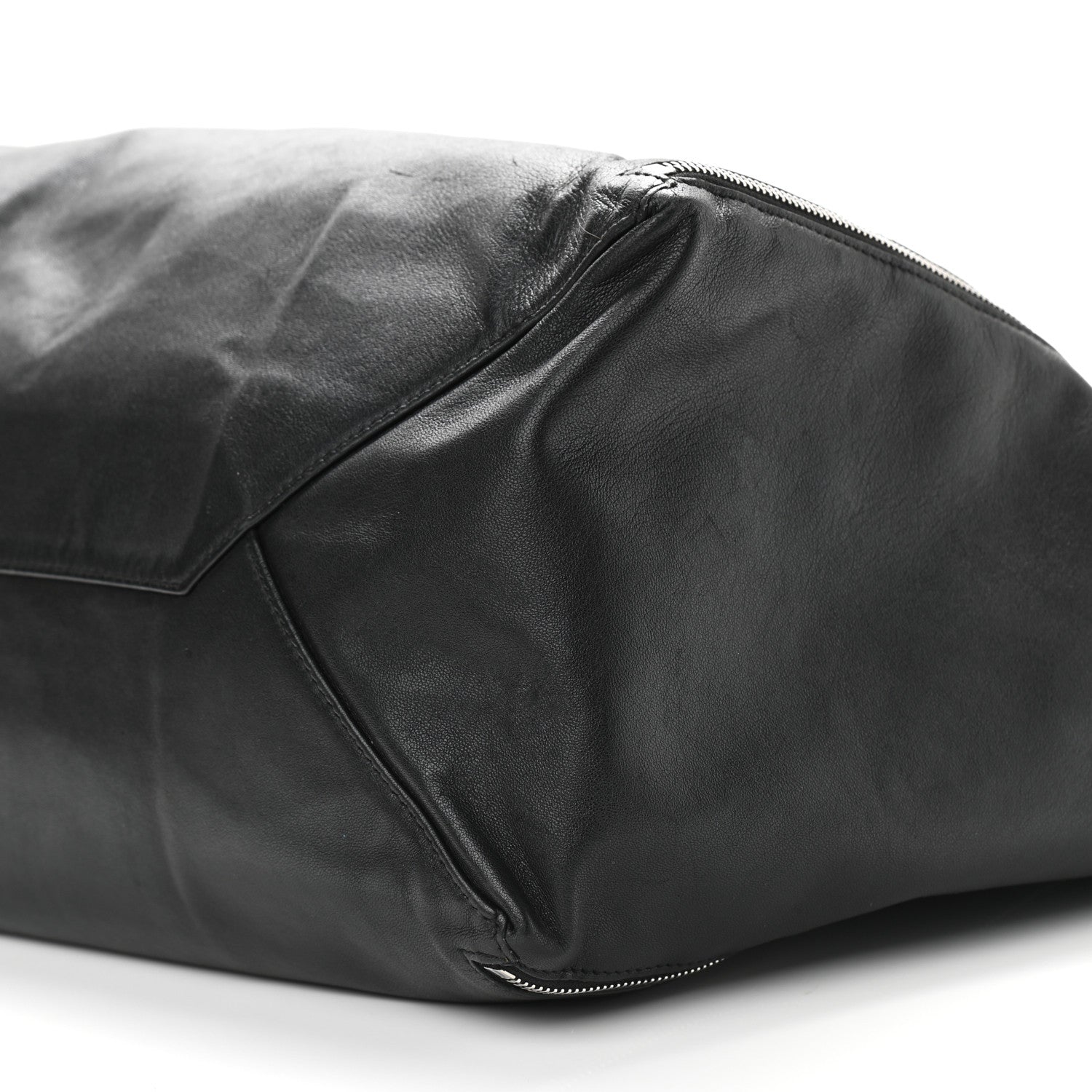 Celine Smooth Lambskin Horizontal Zipper Gusset Cabas Black 14 of 14