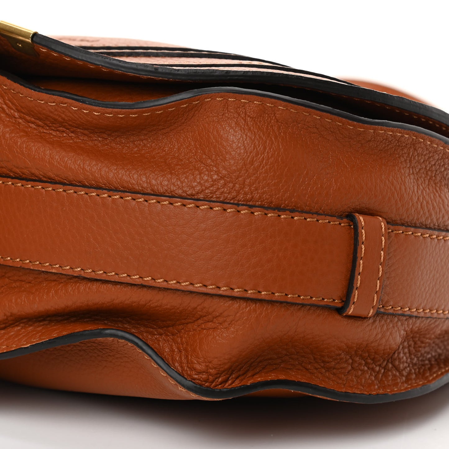 Calfskin Medium Marcie Round Crossbody Bag Tan