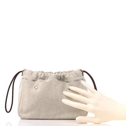 Hermes Canvas Barenia Fourbi 20 PM Pouch Naturel Fauve 2 of 8