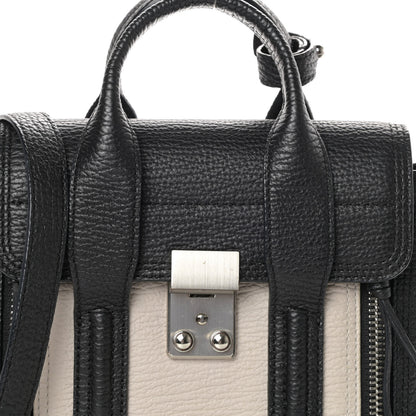 3.1 Phillip Lim Textured Calfskin Mini Pashli Satchel Black Feather 7 of 9